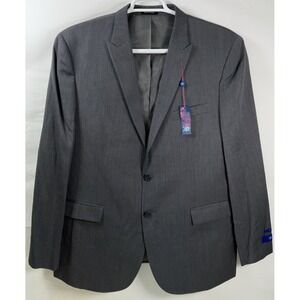 NWT Men's Calvin Klein Egara Slim Fit 100% Wool Suit Jacket Medium Gray 46 Reg